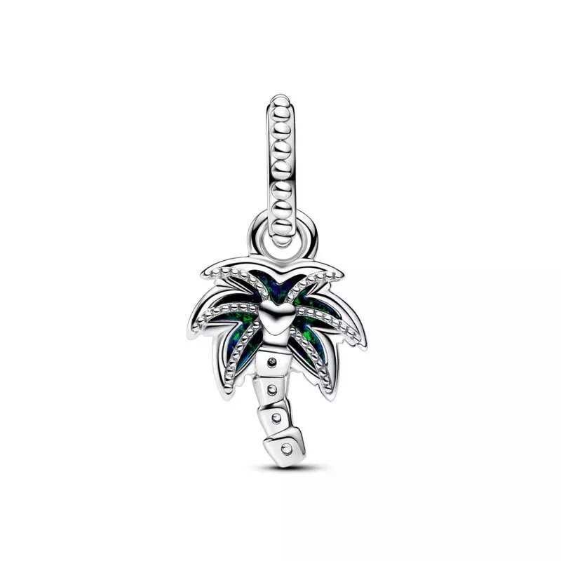 Talisman PANDORA 2024 Palmier verde opalescent, nou, pret excelent!