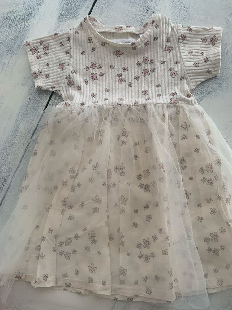 Рокля с къс ръкав за момиченце Zara