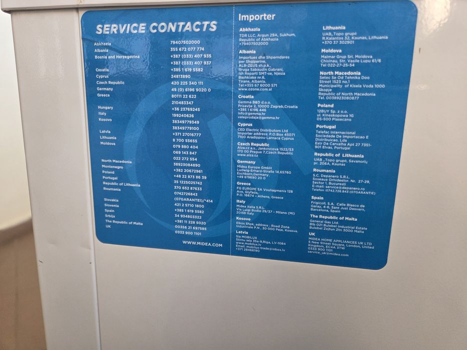 Фризер Midea тип ракла 99л