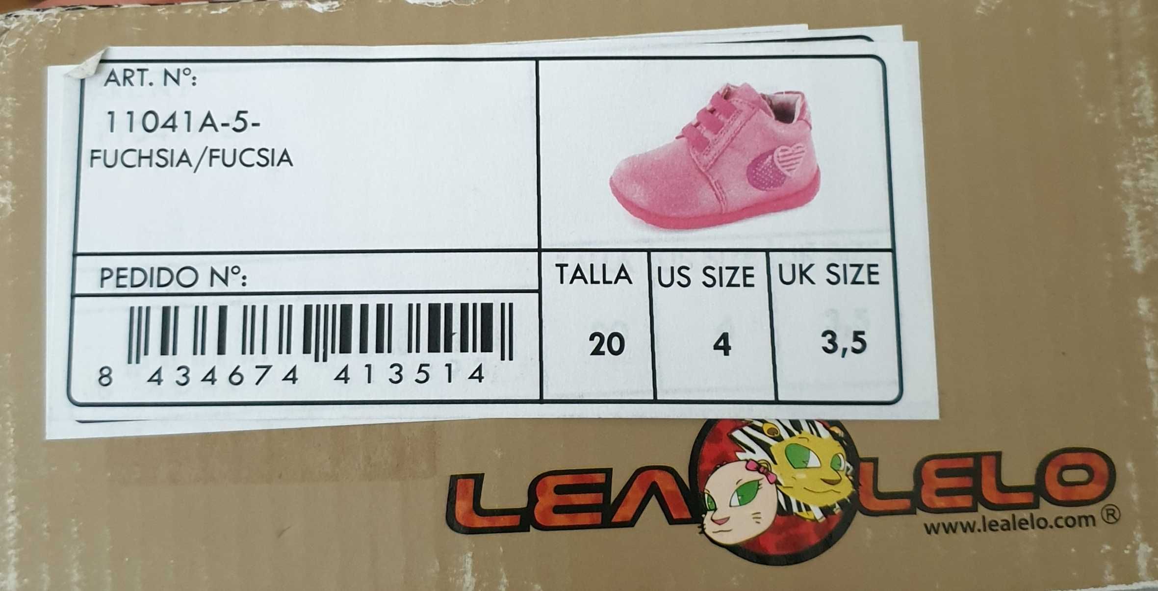 Детски затворени обувки Lea Lelo №20, нови