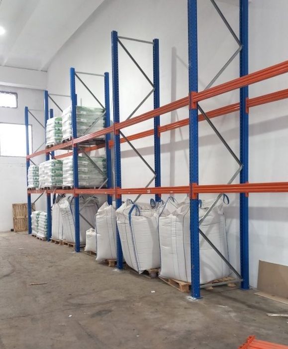 Rafturi metalice industriale depozitare paleti 54x9