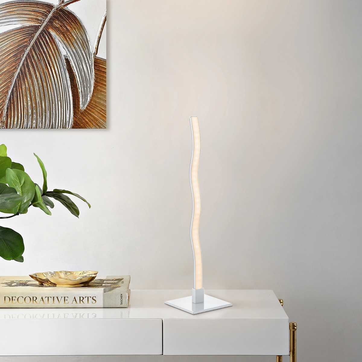 Lampă de masă cu LED, Home sweet home BASE, 38 cm, Aluminiu