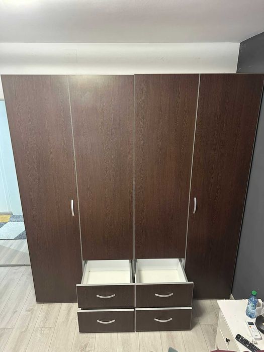 Mobila dormitor - dressing + pat + noptiera