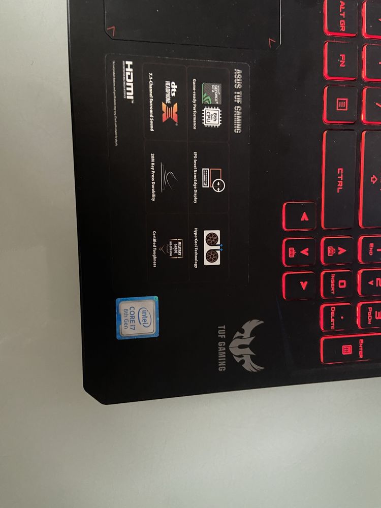 Laptop Tuf Gaming FX 505 G ca nou