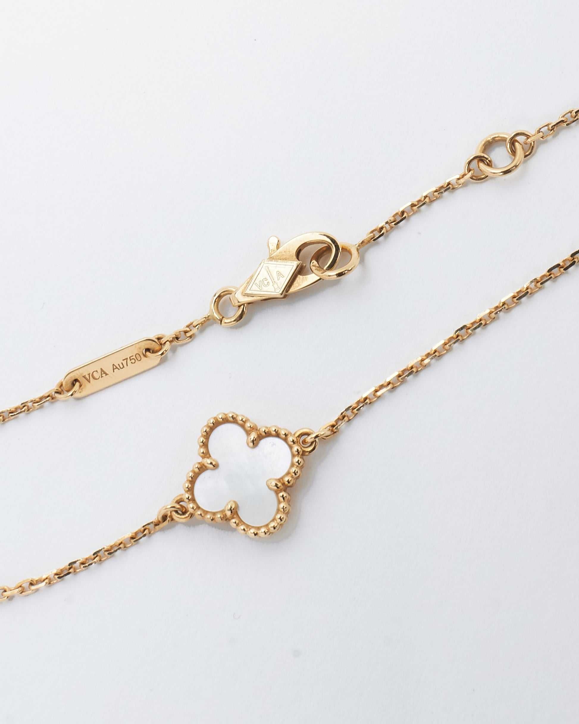 Brățară Van Cleef & Arpels MINI Aur 750 Alb