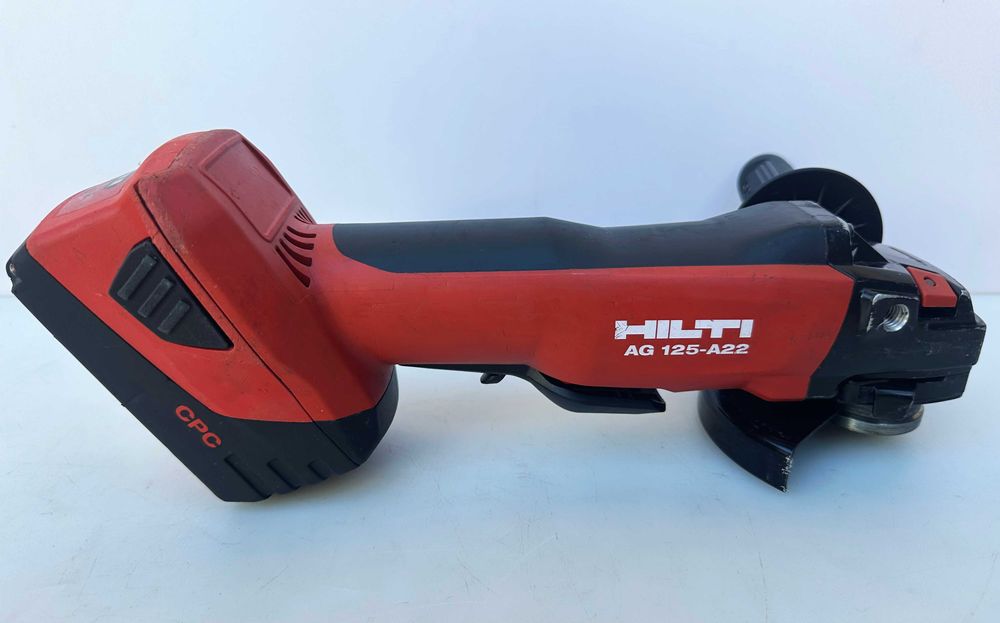Hilti AG 125-A22 - Безчетков  ъглошлайф 2x22V 5.2Ah перфектен!