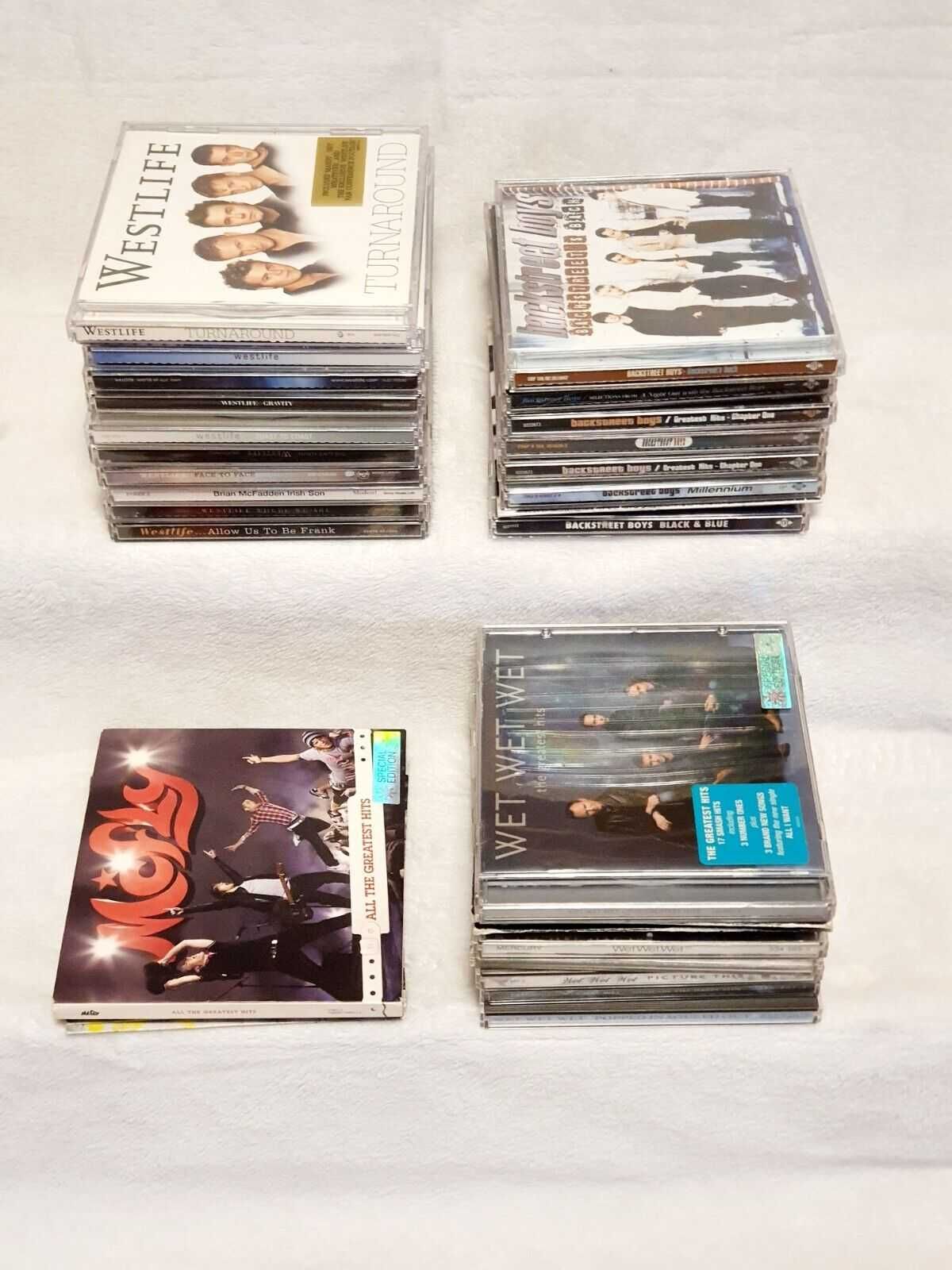 Colectie 26 cd-uri WESTLIFE  BACKSTREET BOYS  wet wet wet