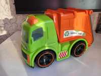 Jucarie Masina de gunoi Garbage truck verde-portocaliu