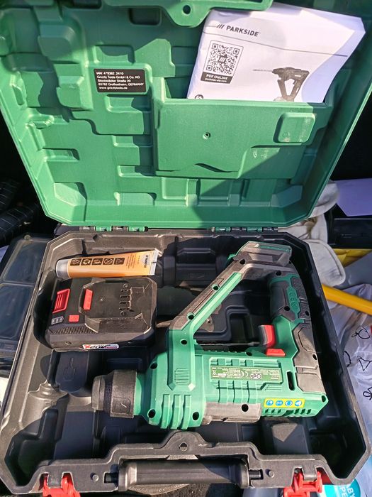 Чисто нов перфоратор парксайд цена със батерия 100 лв