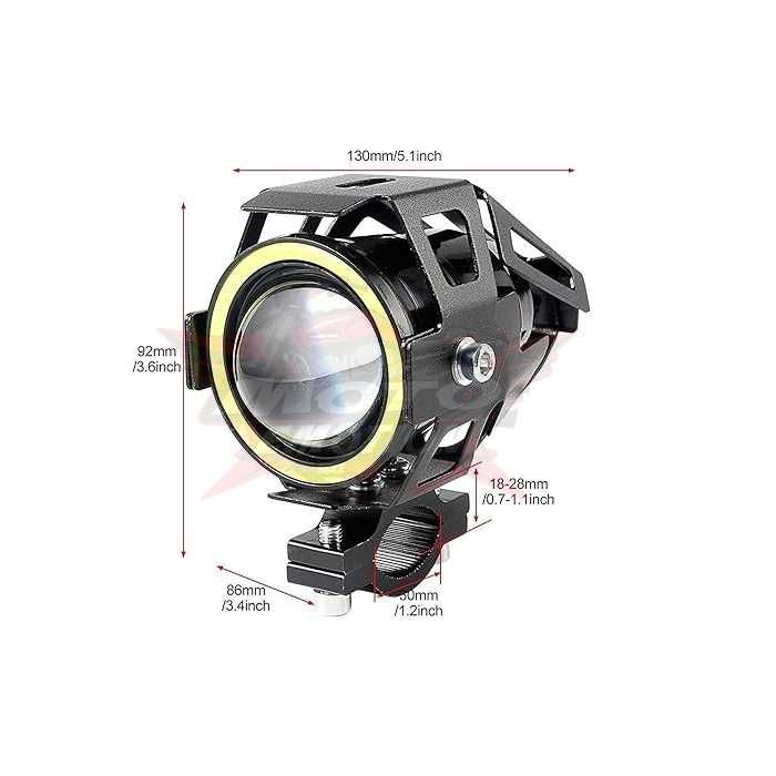 Халогени за Мотоциклет Допълнителни Мигащи Фарове LED Strobe