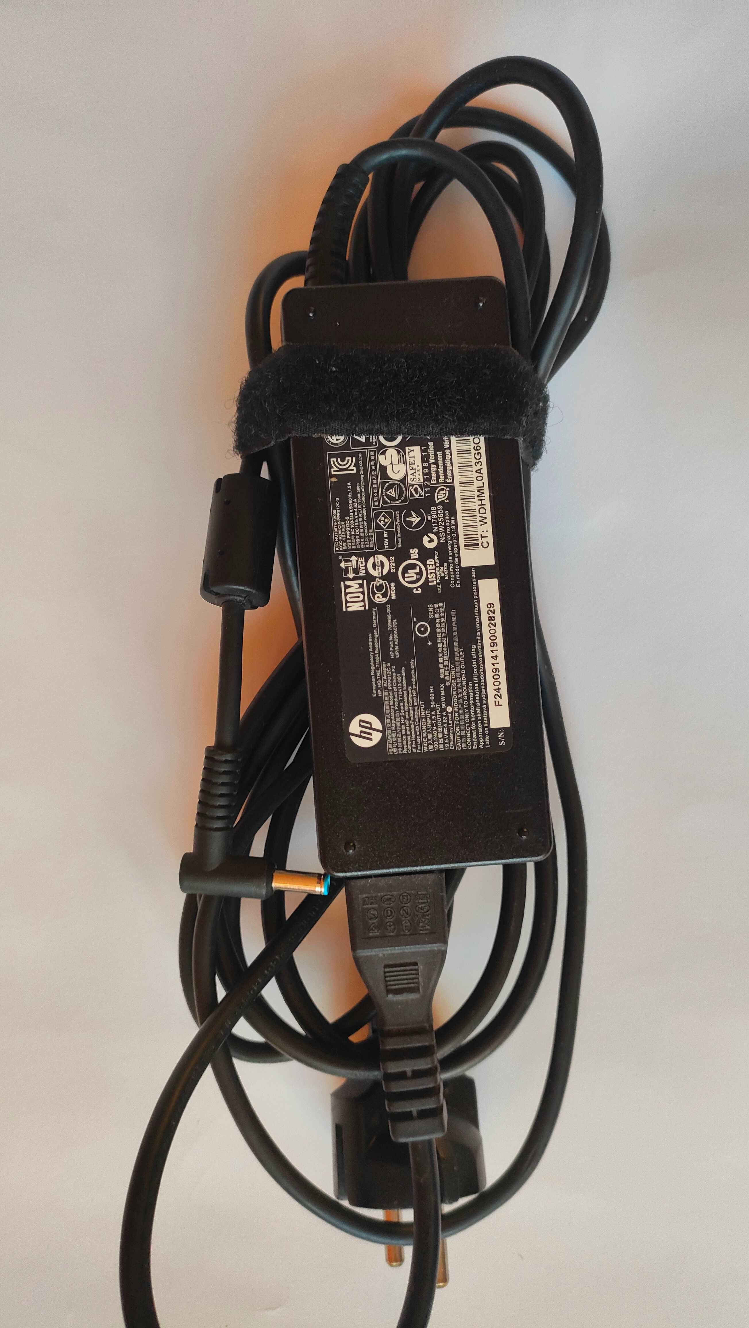 Оригинално зарядно за лаптоп HP 90w синя букса 4.5х3мм  19.5в/ 4.62а