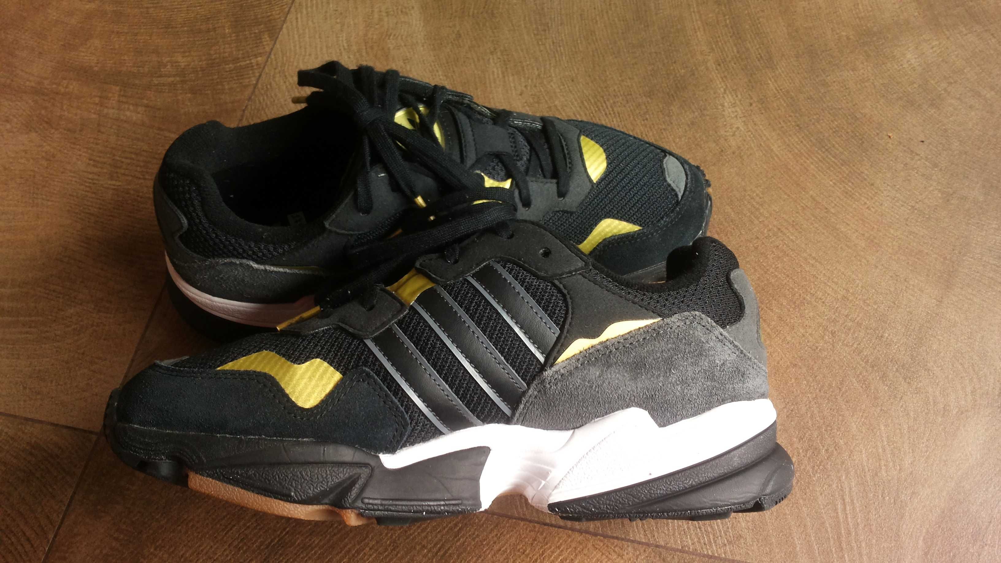 Adidas Yung-96 J Black Gray Gold Размер EUR 38/UK 5 маратонки 174-14-S
