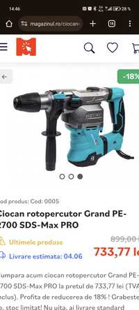 Ciocan rotopercutor 2700 W SDS MAX