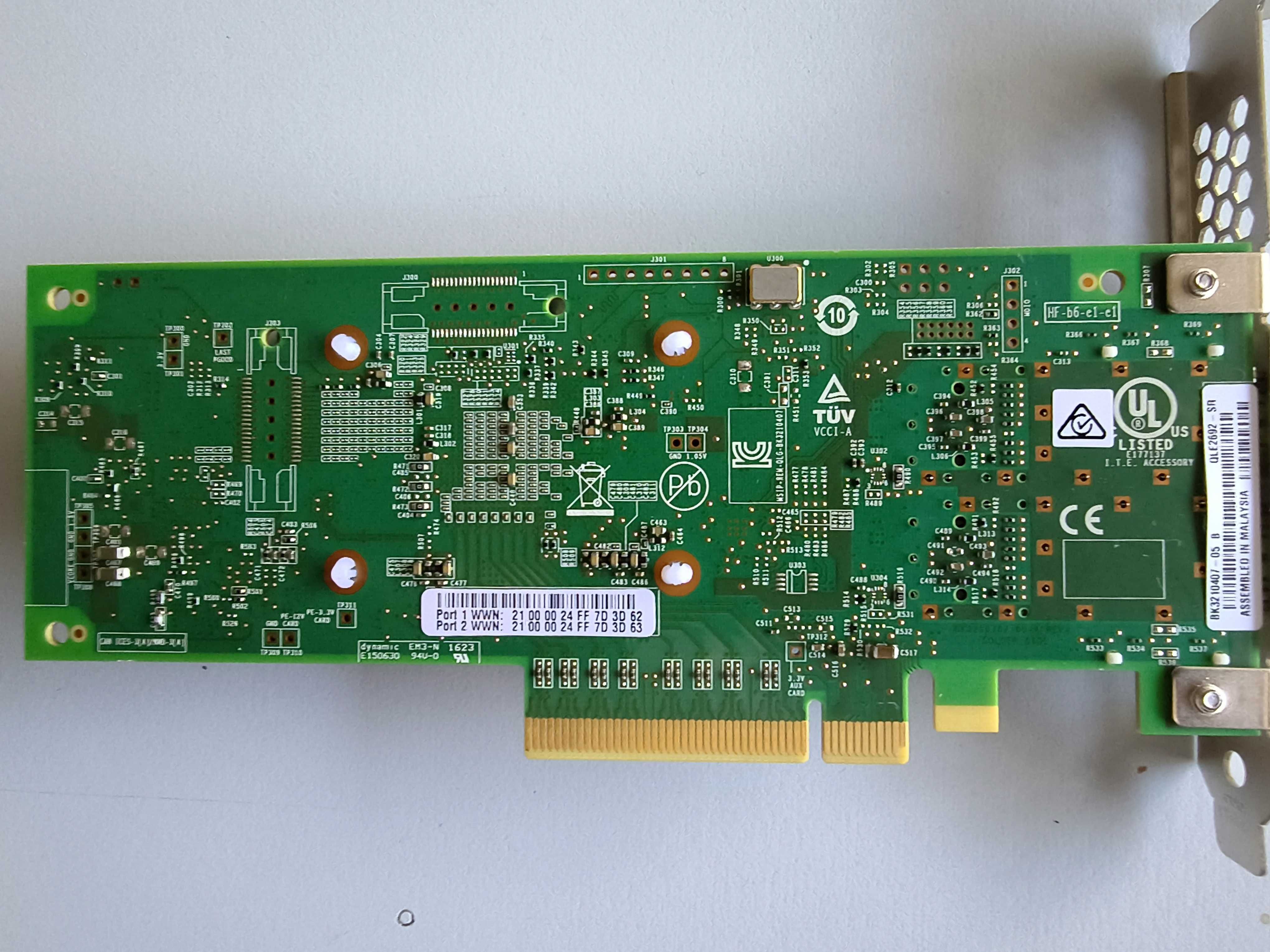 Адаптер QLE2692 DP 16Gb FC /NVME over FC/ 10Gb CNA DP / 10GbE iSCSI