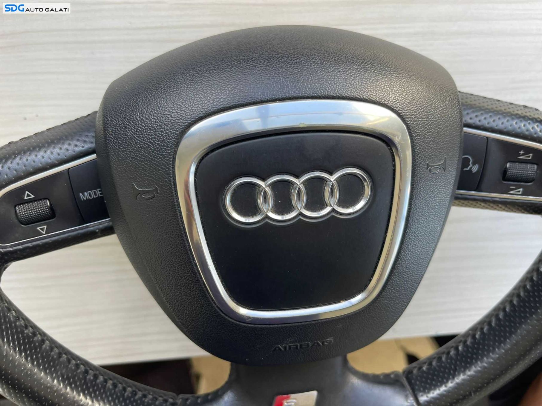 Volan Piele Perforata 3 Spite Complet cu Airbag si Comenzi S-Line Sline Audi A3 8P 2004 - 2013 Cod 8P7880201H 8P0419091EP [B3446] [B3447]