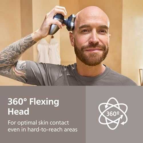 Нова Philips Skull Shaver HS9980/15 самобръсначка ComfortCut остриета