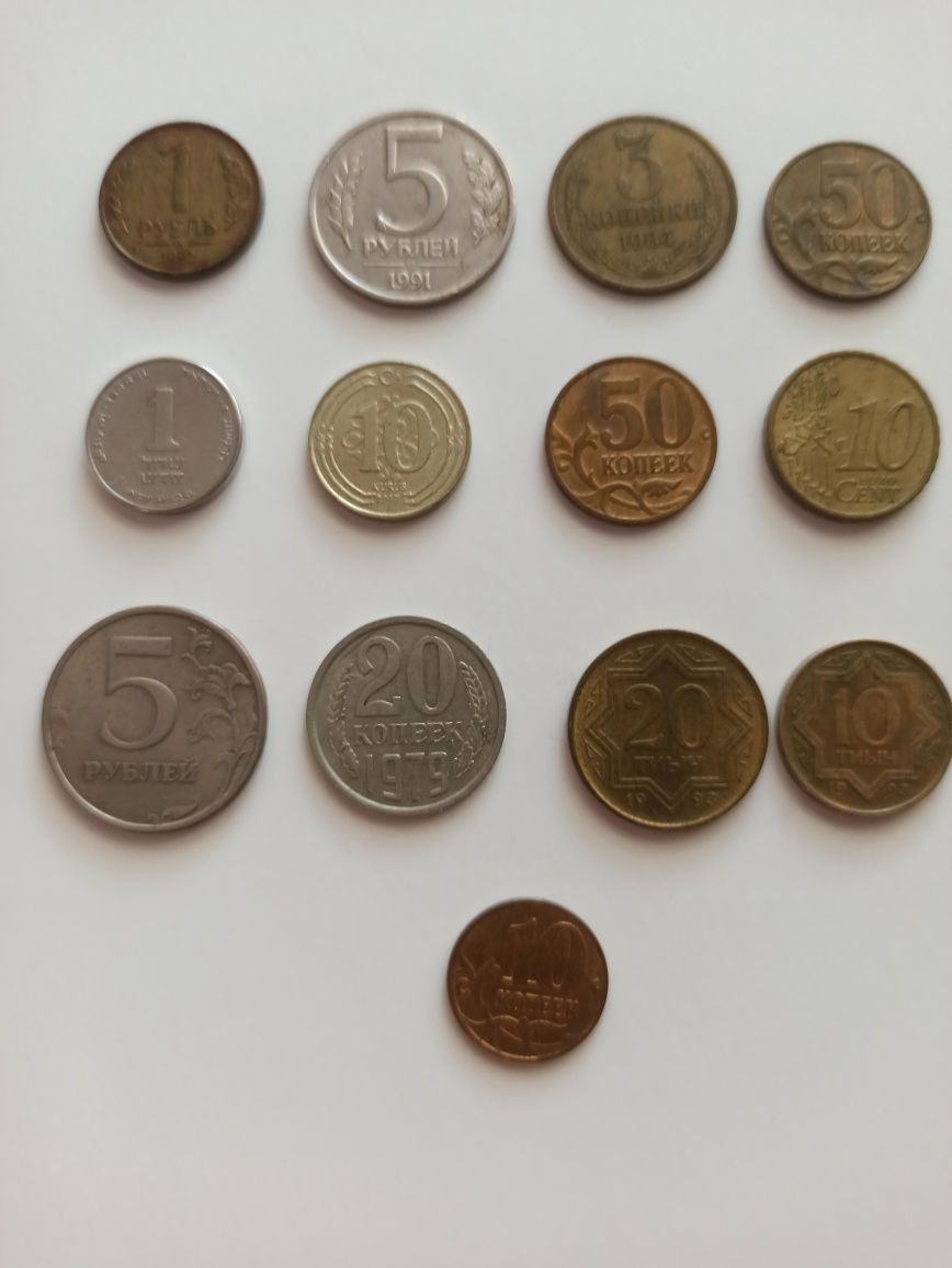 Продам разные монеты