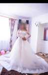 Rochie de mireasa 2 în 1 cu trena detașabilă
