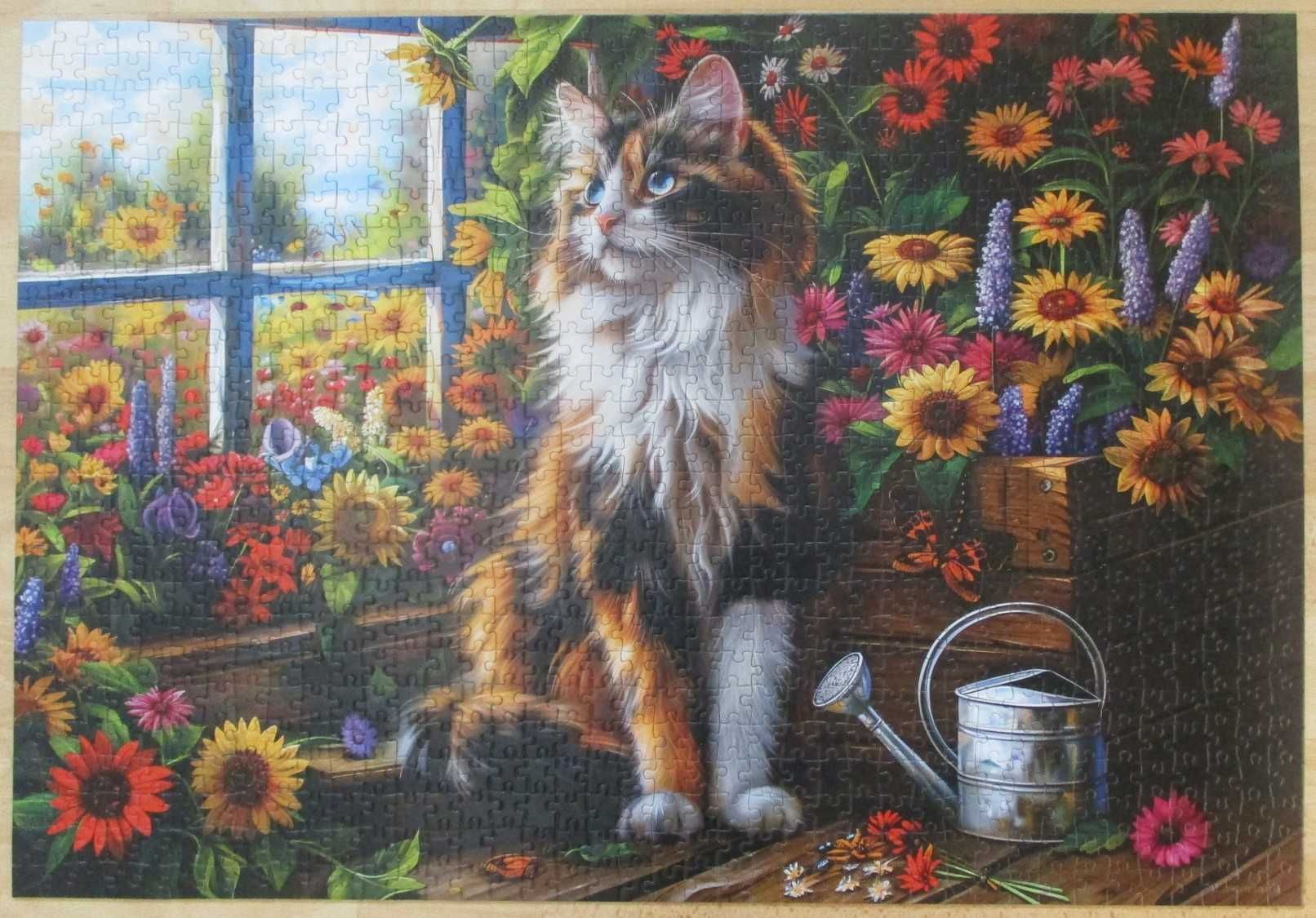 Пъзел Castorland - Blooming Cat Meditation