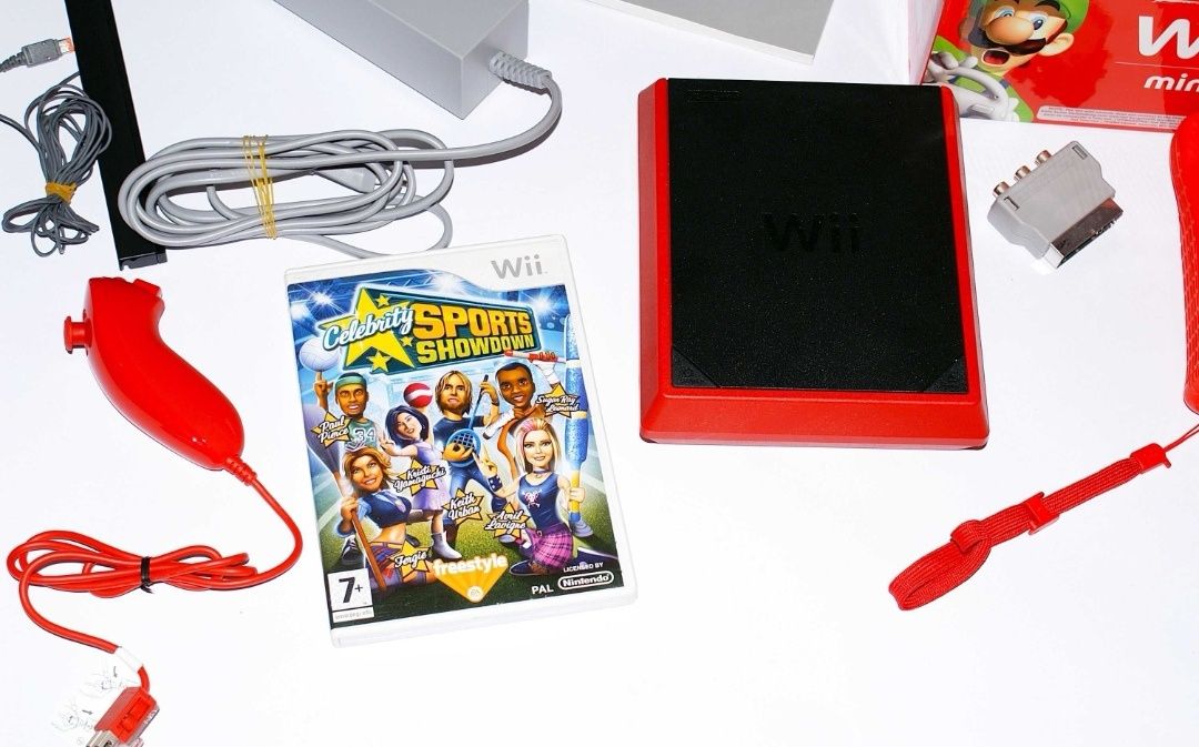 Nintendo Wii Mini видео игра пълен комплект Нинтендо мини + игра