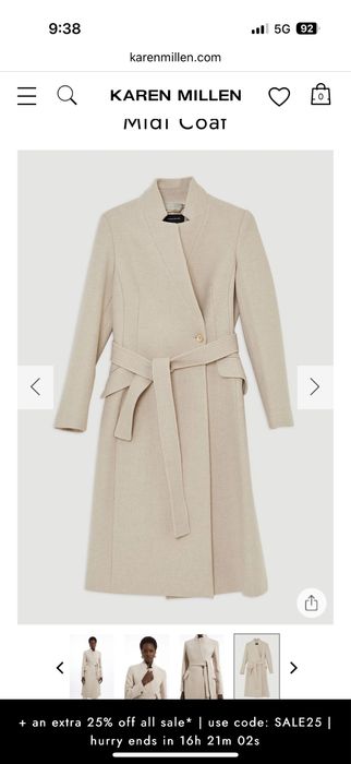 Karen Millen палто вълна