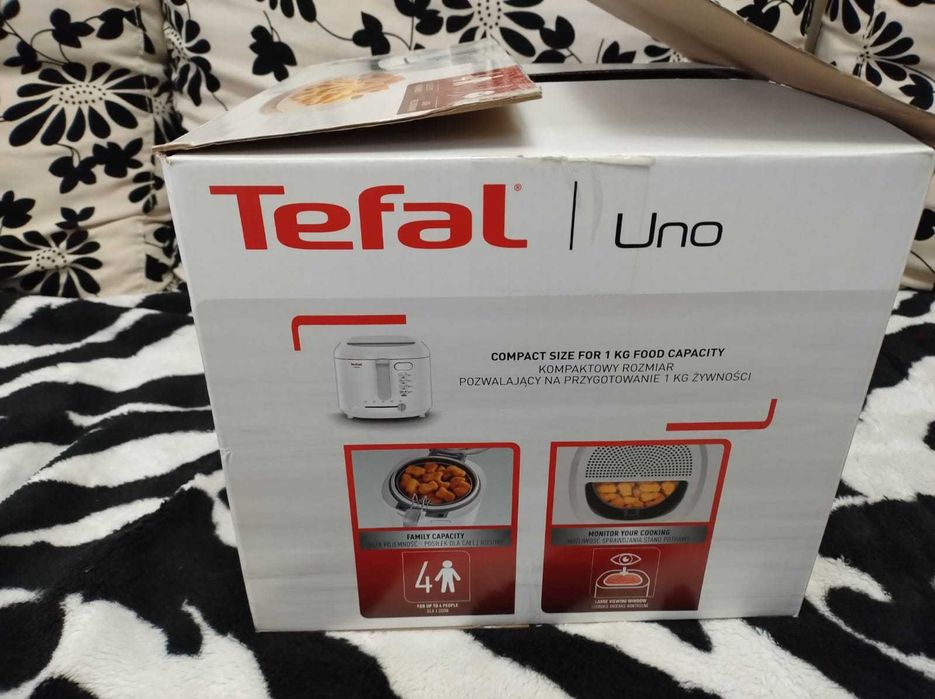 Friteuza TEFAL Uno FF203130, 1kg, 1.8l, 1600W, 150-190 grade, alb
