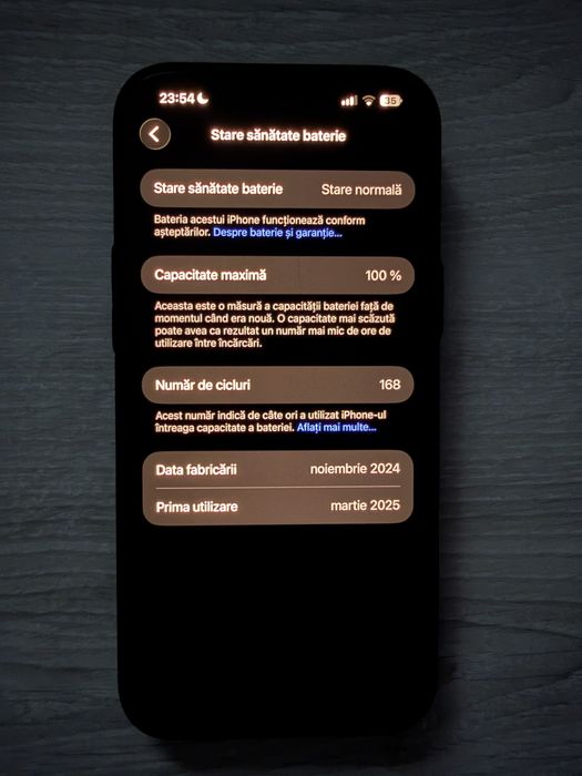 iPhone 16 Pro Max, Black Titanium, 256GB, Baterie 100%