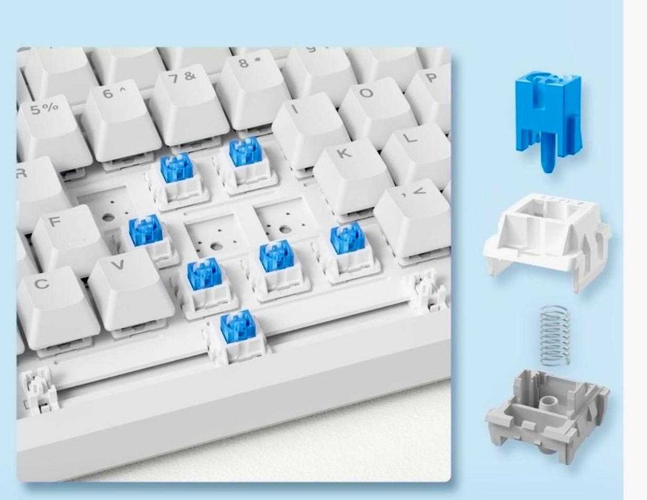 Продаю синие свитчи для механической клавиатуры 82 шт. Дёшево!