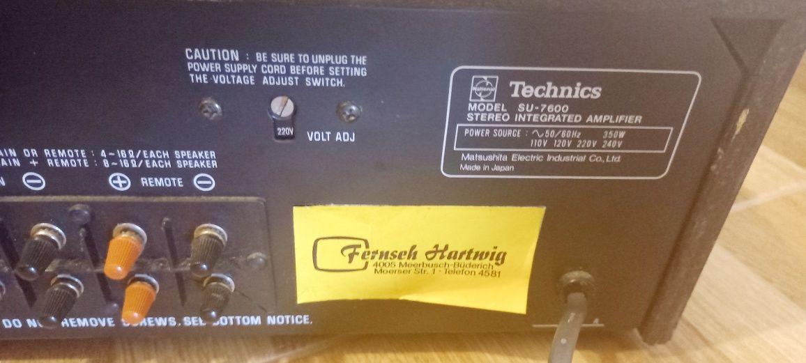 Amplificator stereo technics su-7600