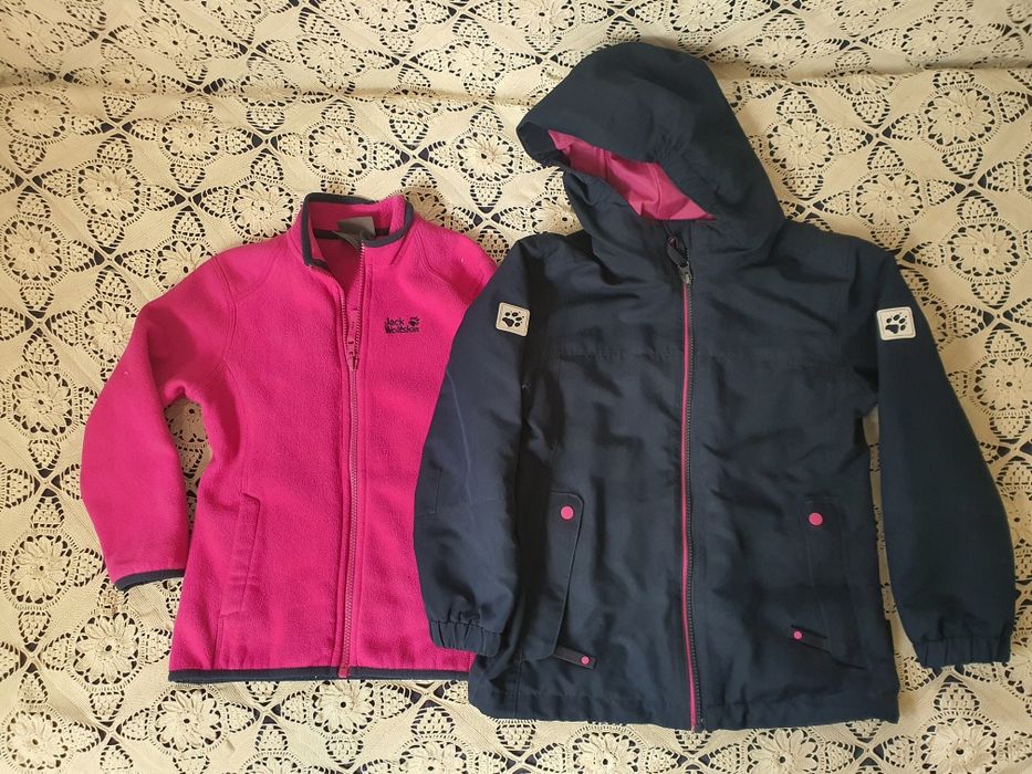 Jack Wolfskin 128 см. 3 в 1 с мембрана Texapore