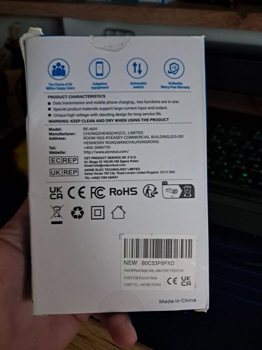 Cablu încărcare iPhone, de 2m,noi,sigilate