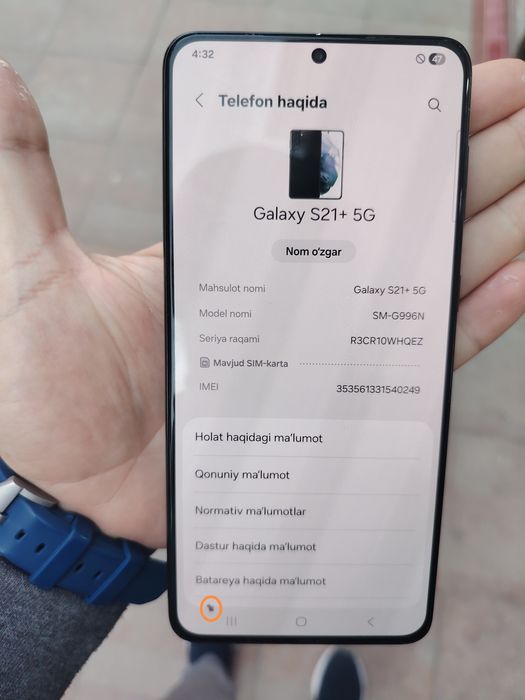 S21plus IMEI o'tmagan