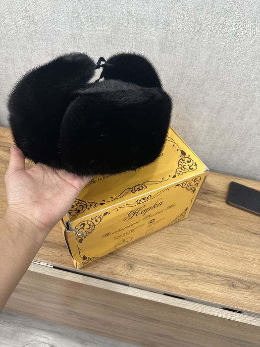 Норковая шапка мужская