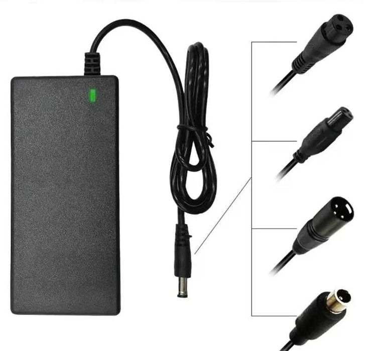 10S Зарядно 36V 42V LiIon Батерия 5.5 RCA Prong 3Pin XLR3 F-Pin T-Type