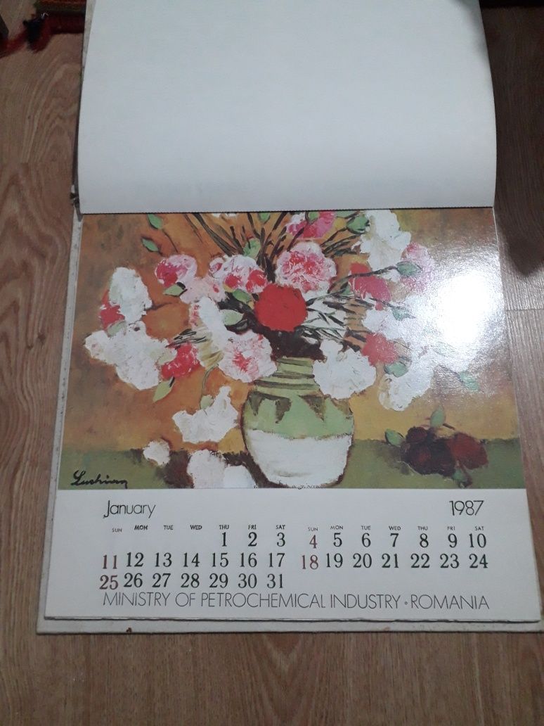 Calendar Rapsodia Romana 1987( The romanian rhapsody)