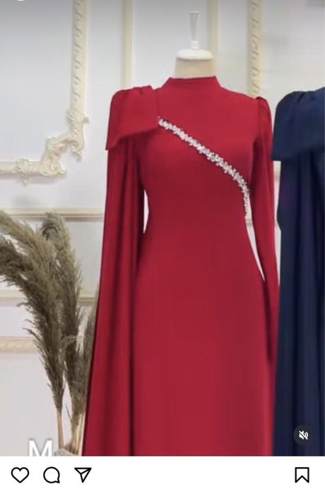вечерние платье красное