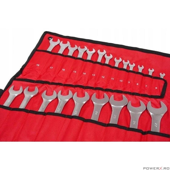 Set chei combinate, 25 piese, 6-32 mm, crom-vanadiu, Verke