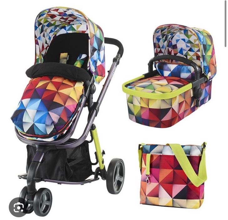 Carucior sistem 3 in 1 cu pliere compacta