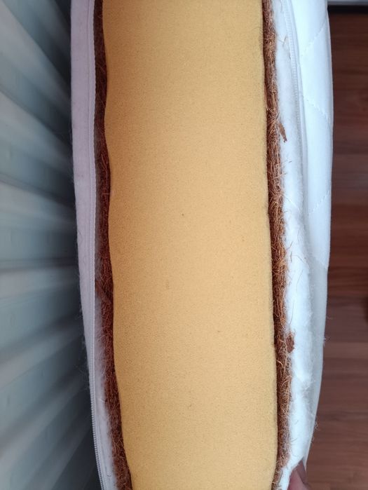 Saltea fibre cocos - 120 x 60 x 9 cm cu husa impermiabila si 2 plicuri