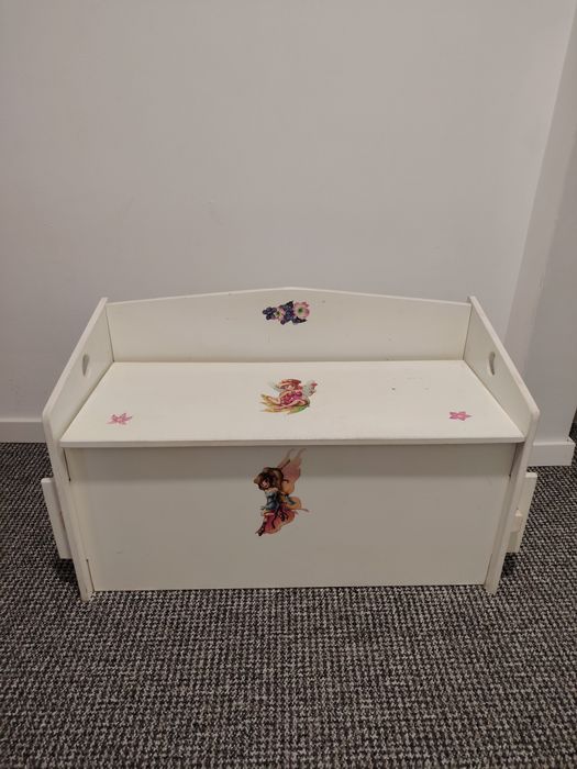 Băncuță cu lada prințese +set cărți cu povesti