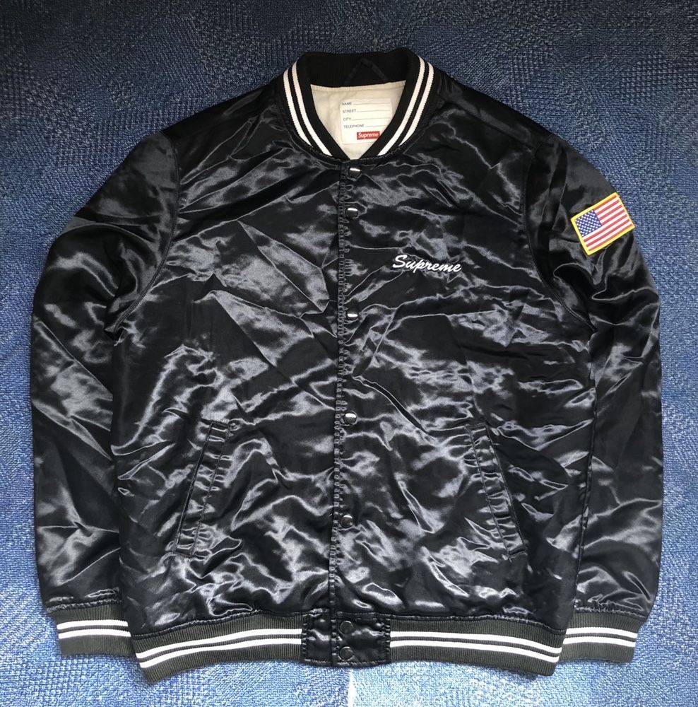 Supreme Flag Bomber Jacket ОРИГИНАЛНО мъжко яке - р.Л DEADSTOCK / RARE