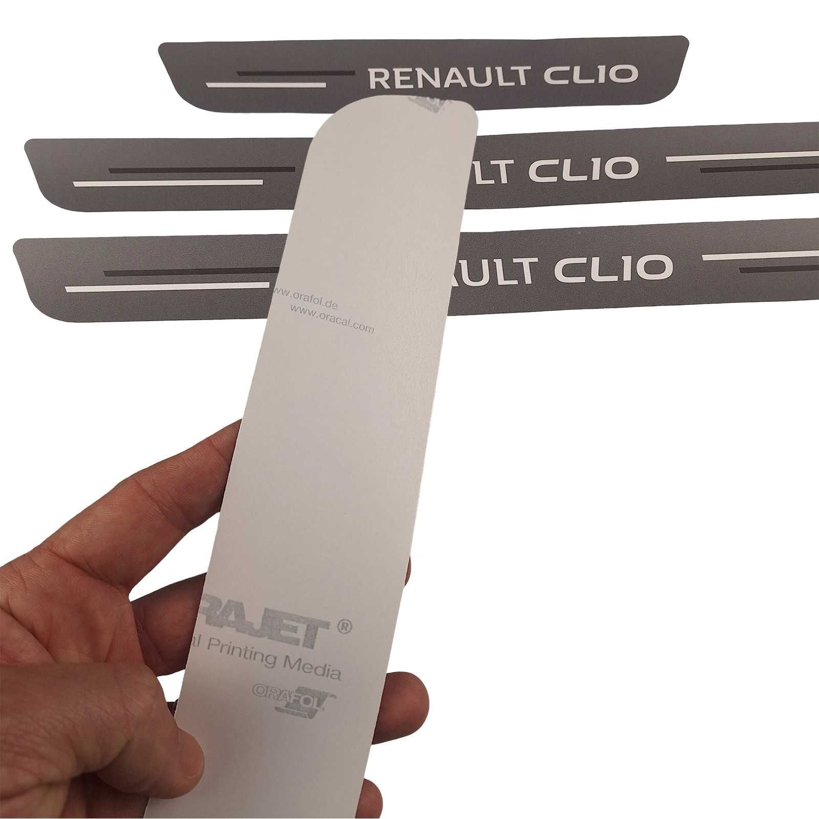 Set 4 stickere protectie praguri Renault Clio
