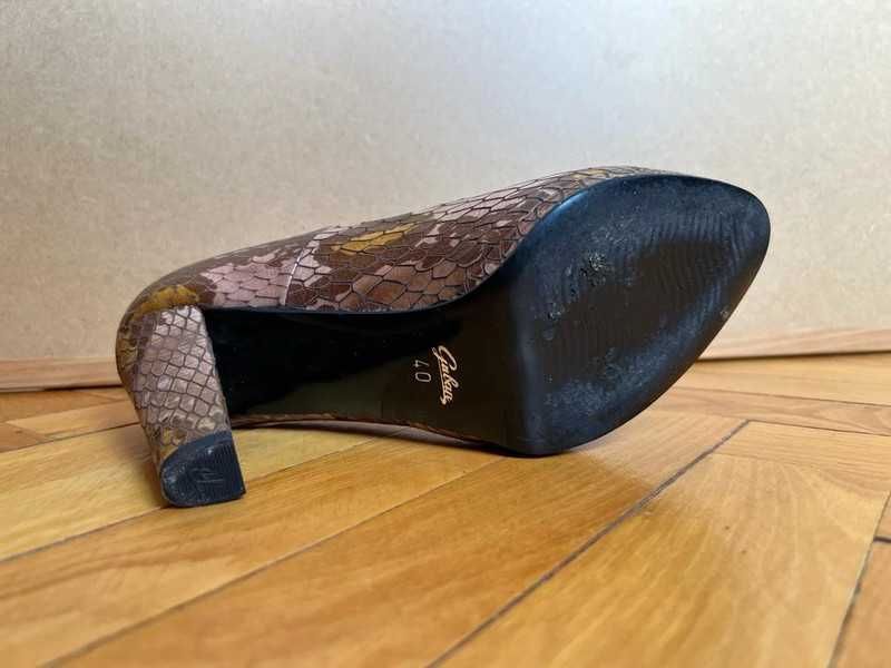 Pantofi Guban Piele de Șarpe Maro Mărimea 40