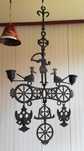 Cruce bizantina din metal patinat