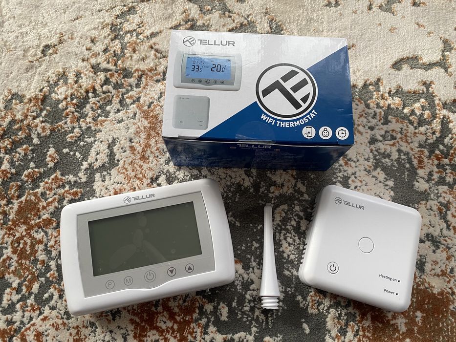 Termostat Smart Tellur WiFi, pentru centrala cu Gaz, Universal, Aplica