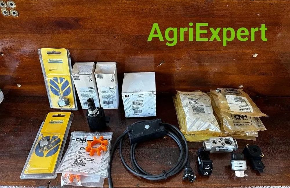 STOC MARE PIESE CASE / NEW HOLLAND CUPLAJ-87565925 / VALVA - 82034858 / SENZOR AC- 84233818 / ELECTROVALVA - 5168052 / SWITCH - 87653082 / POTENTIOMETRU - 87605247 / COMUTATOR - 4990264