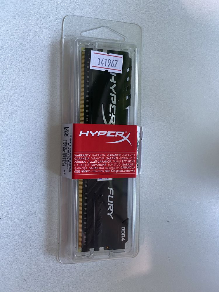 Оперативная память DDR 4 16gb Kingston HyperX Fury