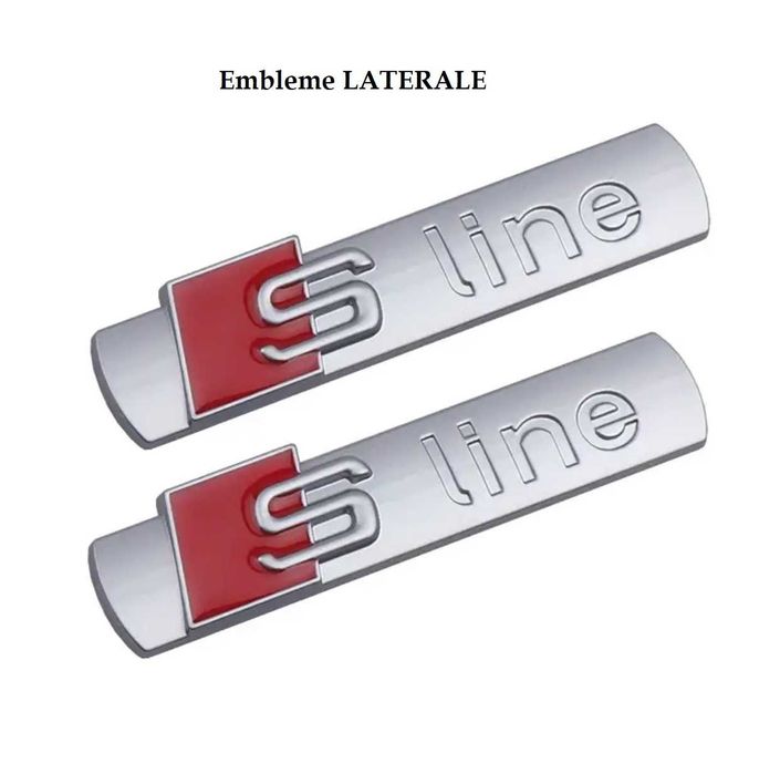 Set embleme S3 / Sigla / Stema / Sticker / Ornament S line Audi Sline