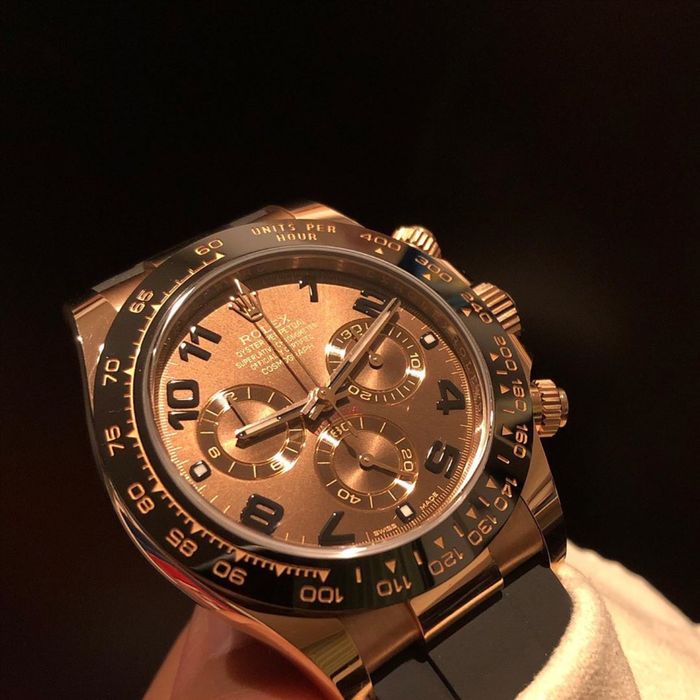 Rolex daytona chocolate dial rubber