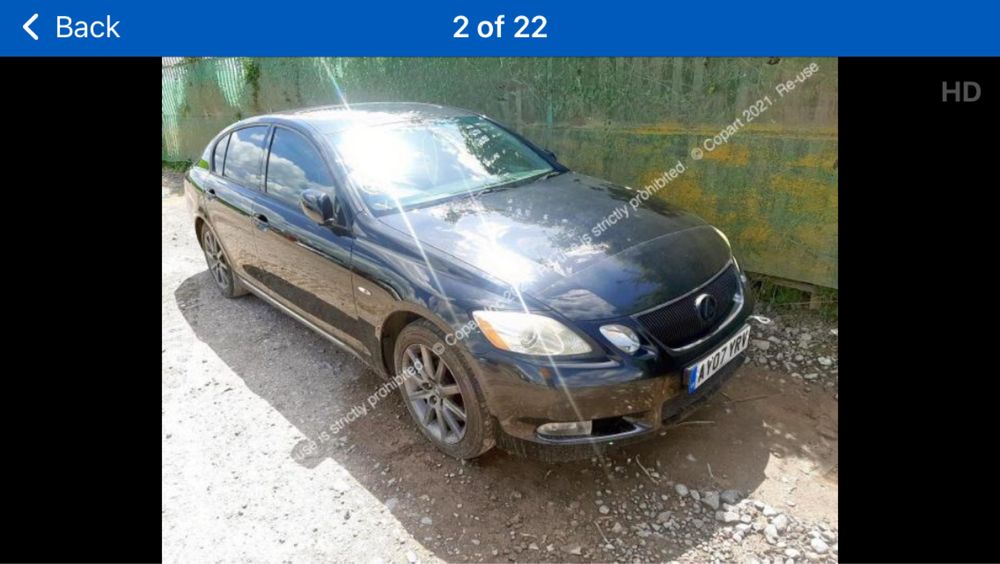 Lexus GS 300 2007 НА ЧАСТИ